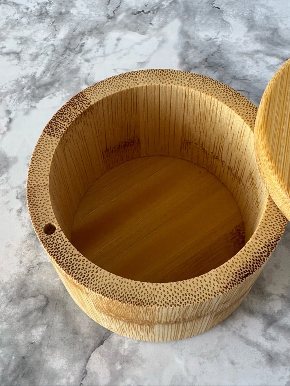 NWOT Totally Bamboo Little Dipper Salt Box with Spoon